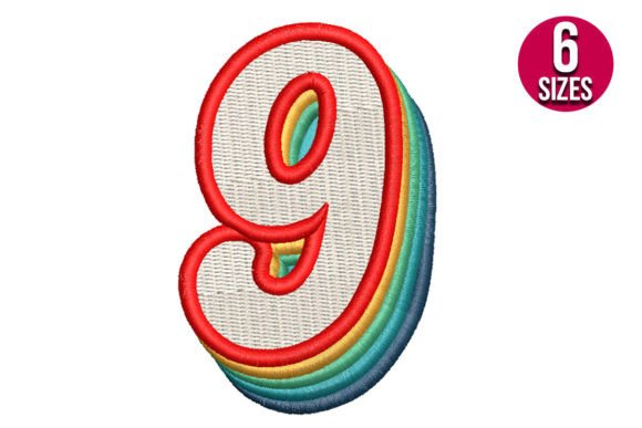 Retro Number Nine: A Designer’s Review for Birthday Embroidery