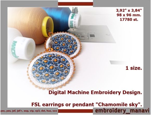 Review: FSL Earrings or Pendant Chamomile Sky