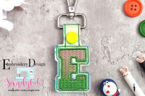 Review: In the Hoop Key Chain Monogram Font E