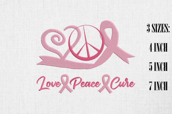 Review: Peace Love Cure Breast Cancer Awareness Design