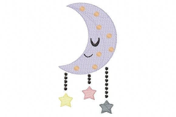Review: Smiley Face Moon with Stars Design