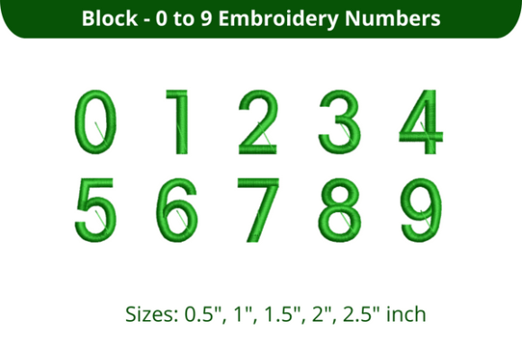 Reviewing Block Font 0-9 for Holiday Sales
