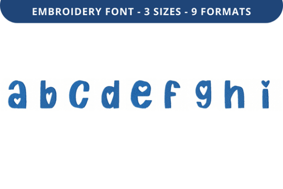 Reviewing Heart of the City Font a to I for Embroidery