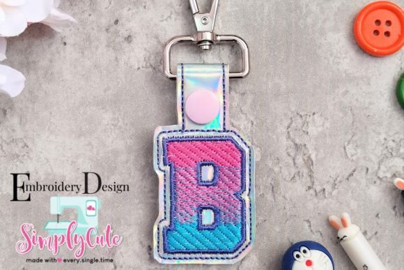 Reviewing In the Hoop Key Chain Monogram Font B