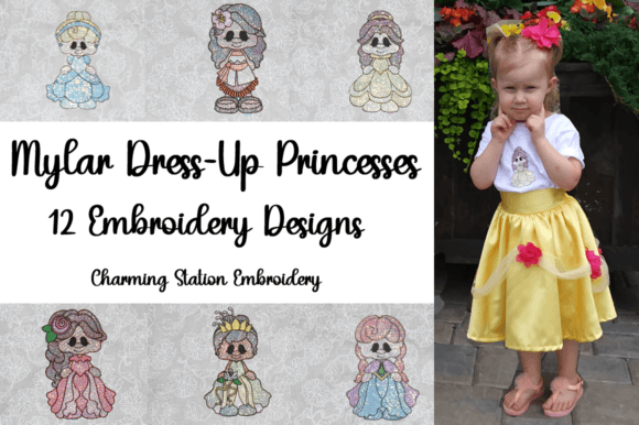 Reviewing Mylar Dress-Up Princesses for Embroidery
