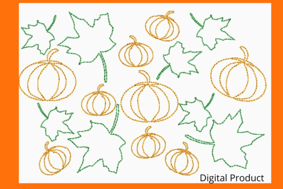 Reviewing Pumpkins and Leaves Machine Quilting