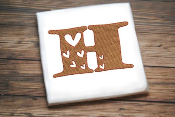 Reviewing the Alphabet Letter H Multi Heart Design